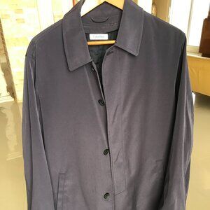 Calvin Klein Overcoat/raincoat. Classic - with zip on warm lining. New. 44L
